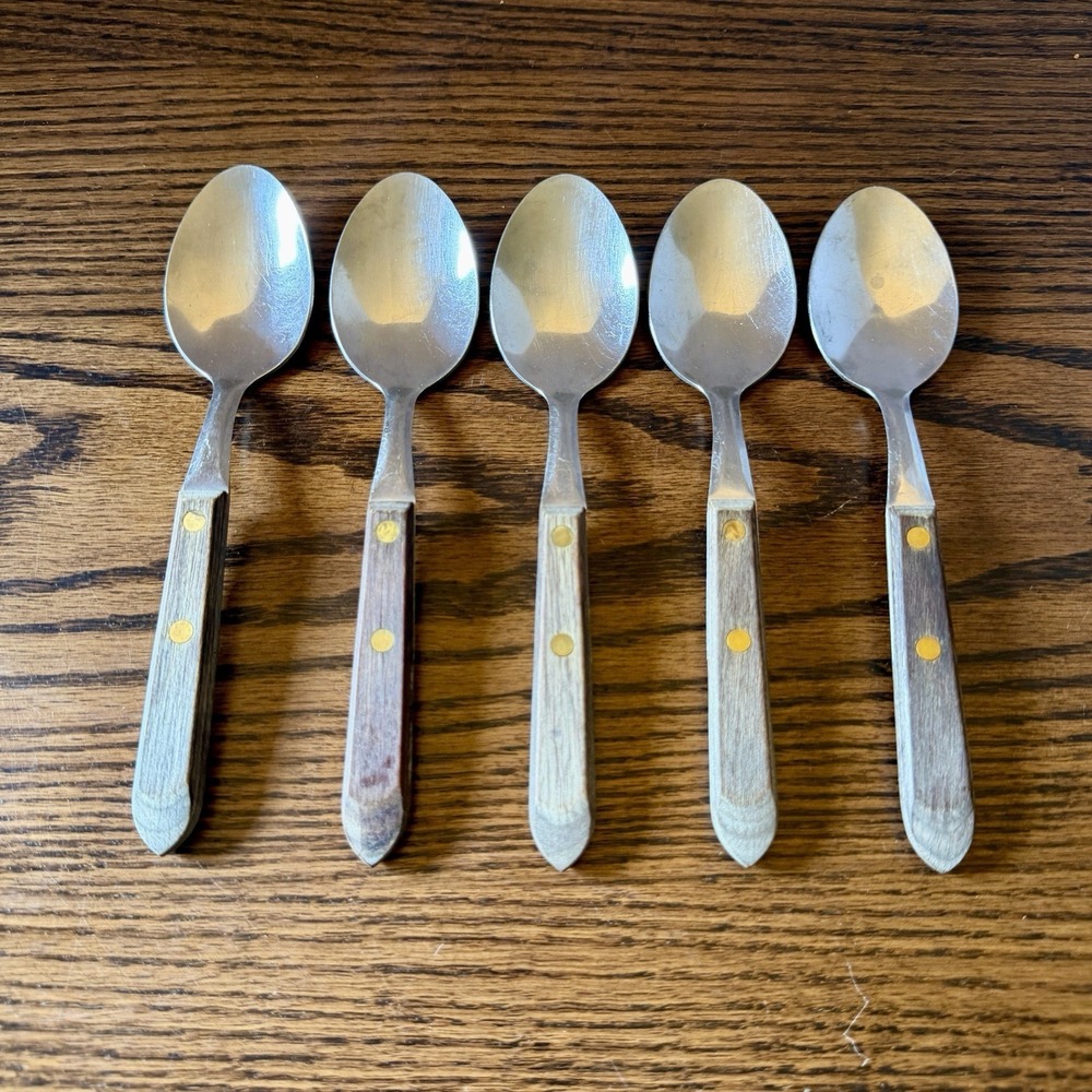 Vintage Washington‎ Forge Town and Country Spoons Wood Handle